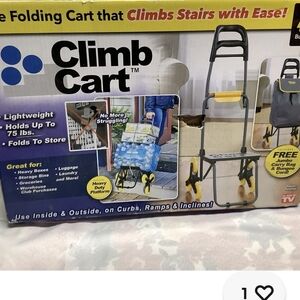 Climb Cart Folding Cart with Yellow and Black Wheels